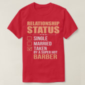 T-shirt État de la relation Barbre de devis (Design devant)