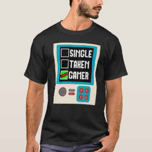 T-shirt État de la relation Jeu unique pris, Gami drôle