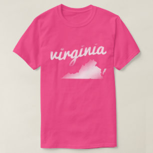 T-shirt État de la Virginie dans le blanc