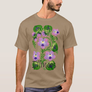 T-shirt État de l'Illinois surdimensionné