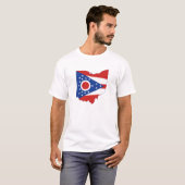 T-shirt Etat de l'Ohio Formé Ohioan Buckeye États Drapeau (Devant entier)
