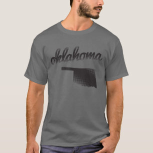 T-shirt État de l'Oklahoma sur le gris