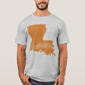 T-shirt État De Louisiane Forme (Devant)