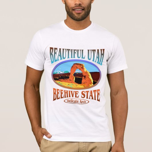 T-shirt État de ruche de l'Utah (Devant)