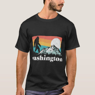 T-shirt État de Washington Pacifique Nord-Ouest Bigfoot Mo