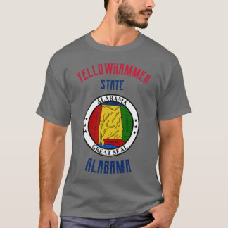 T-shirt État de Yellowhammer Alabama