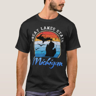 T-shirt État des Grands Lacs Michigan