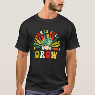 T-shirt État d'esprit de croissance groovy positif enseign