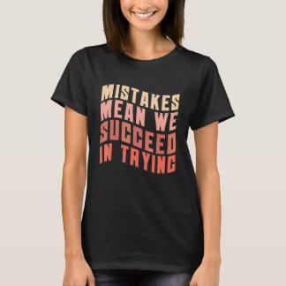 T-shirt État d'esprit de croissance positive Retour à l'éc