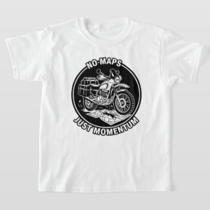 T-shirt État d'esprit de liberté pour le tourisme à moto