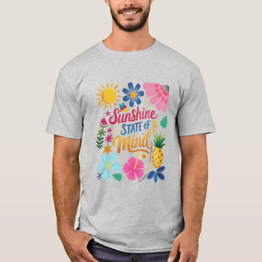T-shirt État d'esprit de Sunshine (Devant)