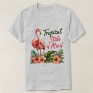 T-shirt État d'esprit tropical Vibes de plage estivales