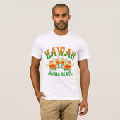 T-shirt État d'Hawaï Aloha (Devant entier)