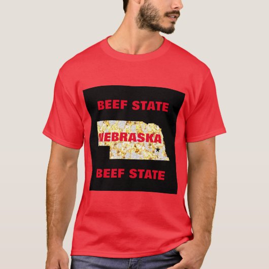 T-SHIRT ÉTAT DU BOEUF DE NEBRASKA (Devant)