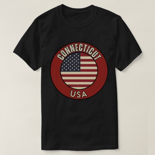 T-shirt État du Connecticut (Design devant)