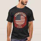 T-shirt État du Connecticut (Devant)