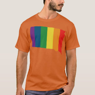 T-shirt État du Dakota du Sud Arc-en-ciel 1