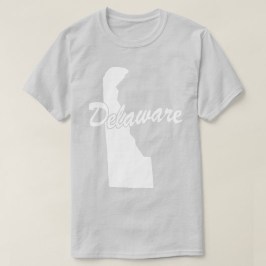 T-shirt État du Delaware Shape (Design devant)