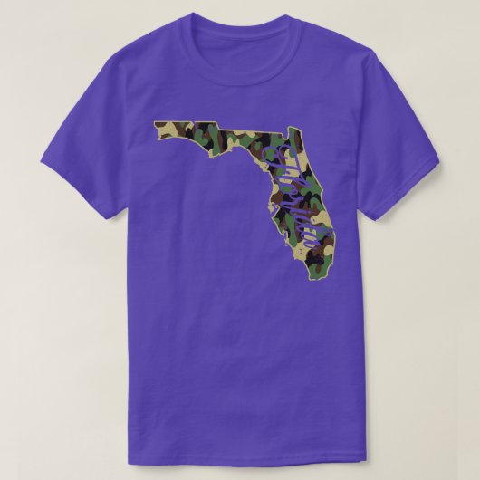 T-shirt État du drapeau de Camo Floride (Design devant)