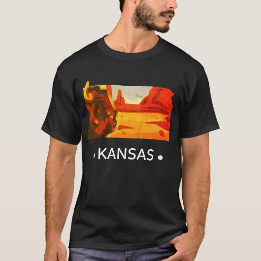 T-shirt État du Kansas (Devant)