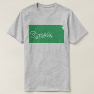 T-shirt État du Kansas Shape