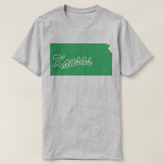T-shirt État du Kansas Shape (Design devant)
