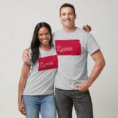 T-shirt État du Kansas Shape (Unisexe)
