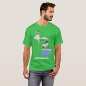 T-shirt État du Michigan 1 (Devant entier)