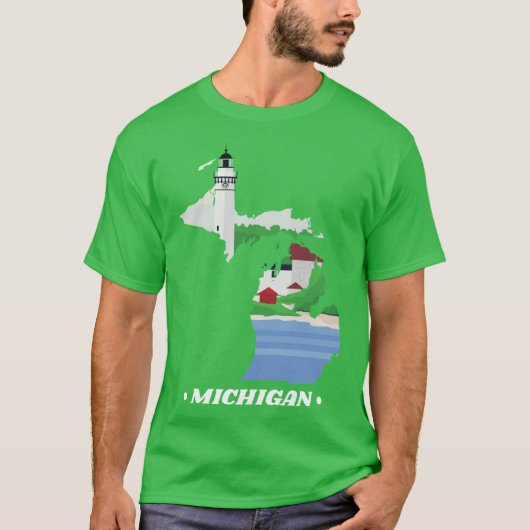 T-shirt État du Michigan 1 (Devant)