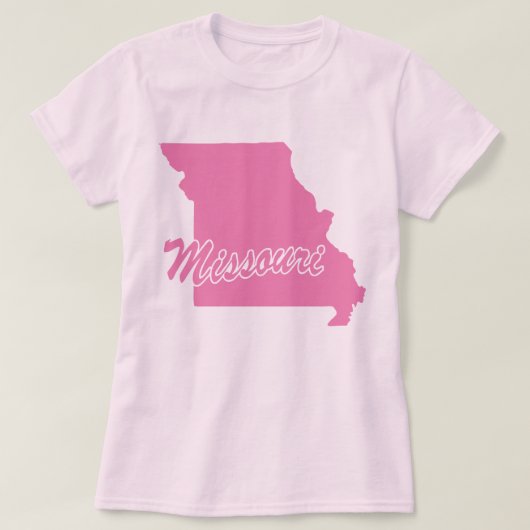 T-shirt État du Missouri Shape (Design devant)