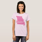T-shirt État du Missouri Shape (Devant entier)