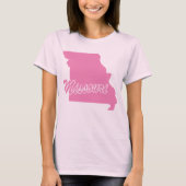 T-shirt État du Missouri Shape (Devant)
