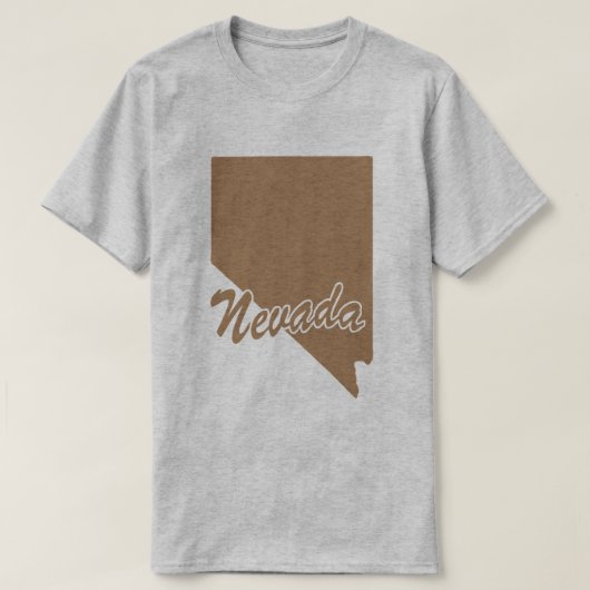 T-shirt État du Nevada Shape (Design devant)