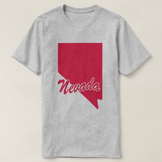 T-shirt État du Nevada Shape (Design devant)