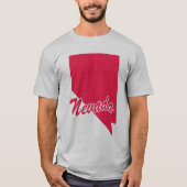 T-shirt État du Nevada Shape (Devant)