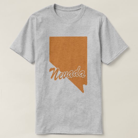 T-shirt État du Nevada Shape (Design devant)