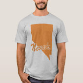 T-shirt État du Nevada Shape (Devant)