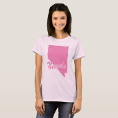 T-shirt État du Nevada Shape (Devant entier)