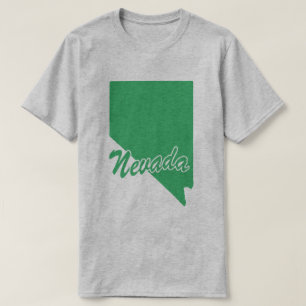 T-shirt État du Nevada Shape