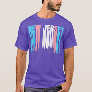T-shirt État Du New Jersey Trans Pride Drapeau Transgenre