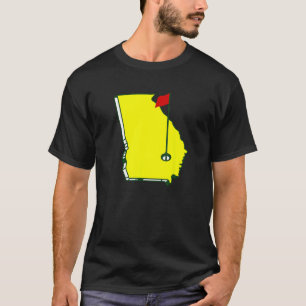 T-shirt Etat du pavillon de golf de Géorgie