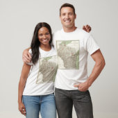T-shirt État du Wisconsin (Unisexe)