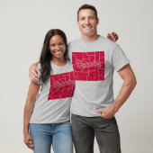 T-shirt État du Wyoming Shape (Unisexe)