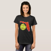 T-shirt État Ensolleillé De Floride Softll (Devant entier)