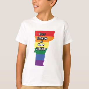 T-shirt État Gay pride Vermont