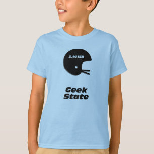 T-shirt État Geek du casque de football
