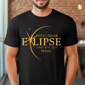 T-shirt État personnalisé moderne 2024 Texas Total Solar E