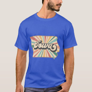 T-shirt État Rétro Fan de l'Iowa