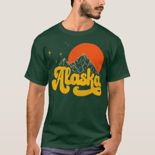 T-shirt État vintage de l'Alaska Mid Century Aes en détres