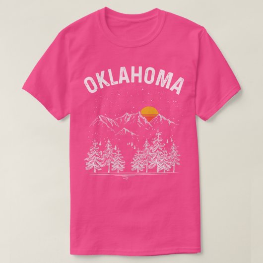 T-shirt État vintage de Retro Oklahoma (Design devant)